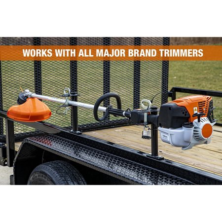 Buyers Products 1 Position Channel-Style Lockable Trimmer Rack for Open Landscape Trailers LT16